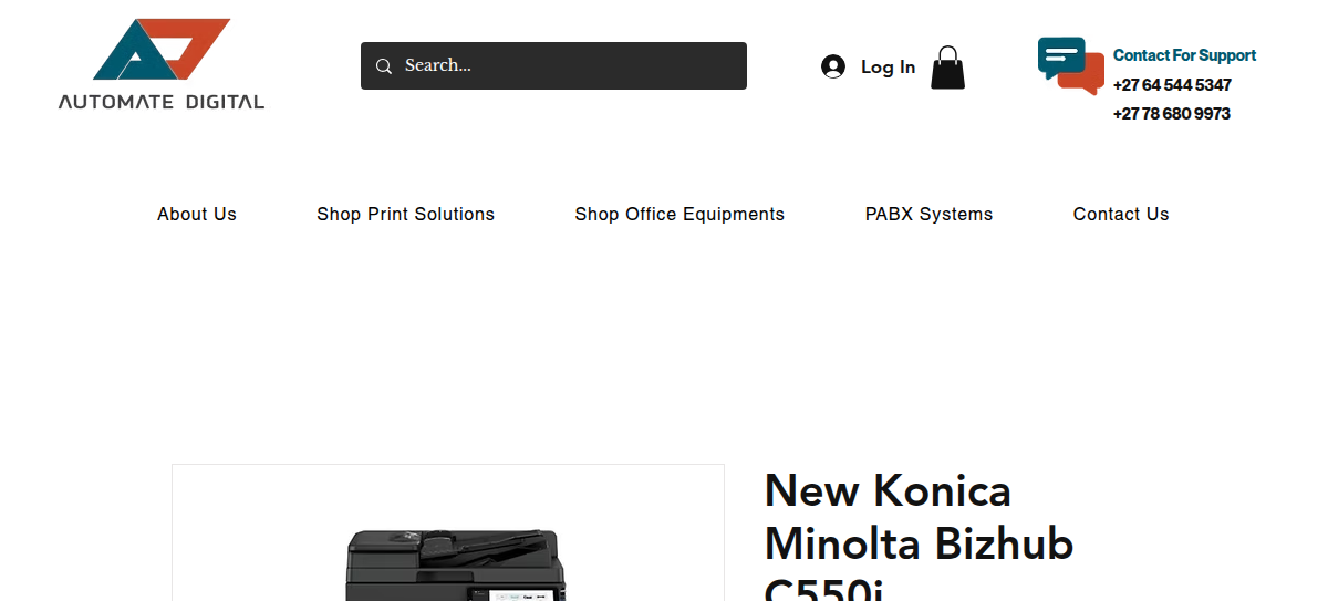 Buy Konica Minolta Printer South Africa | Automate Digital