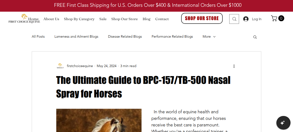 bpc 157 tb 500 nasal spray dosage Buy BPC-157 Nasal Spray for Horses