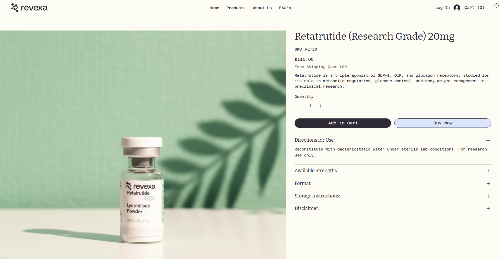 Buy Retatrutide 20mg